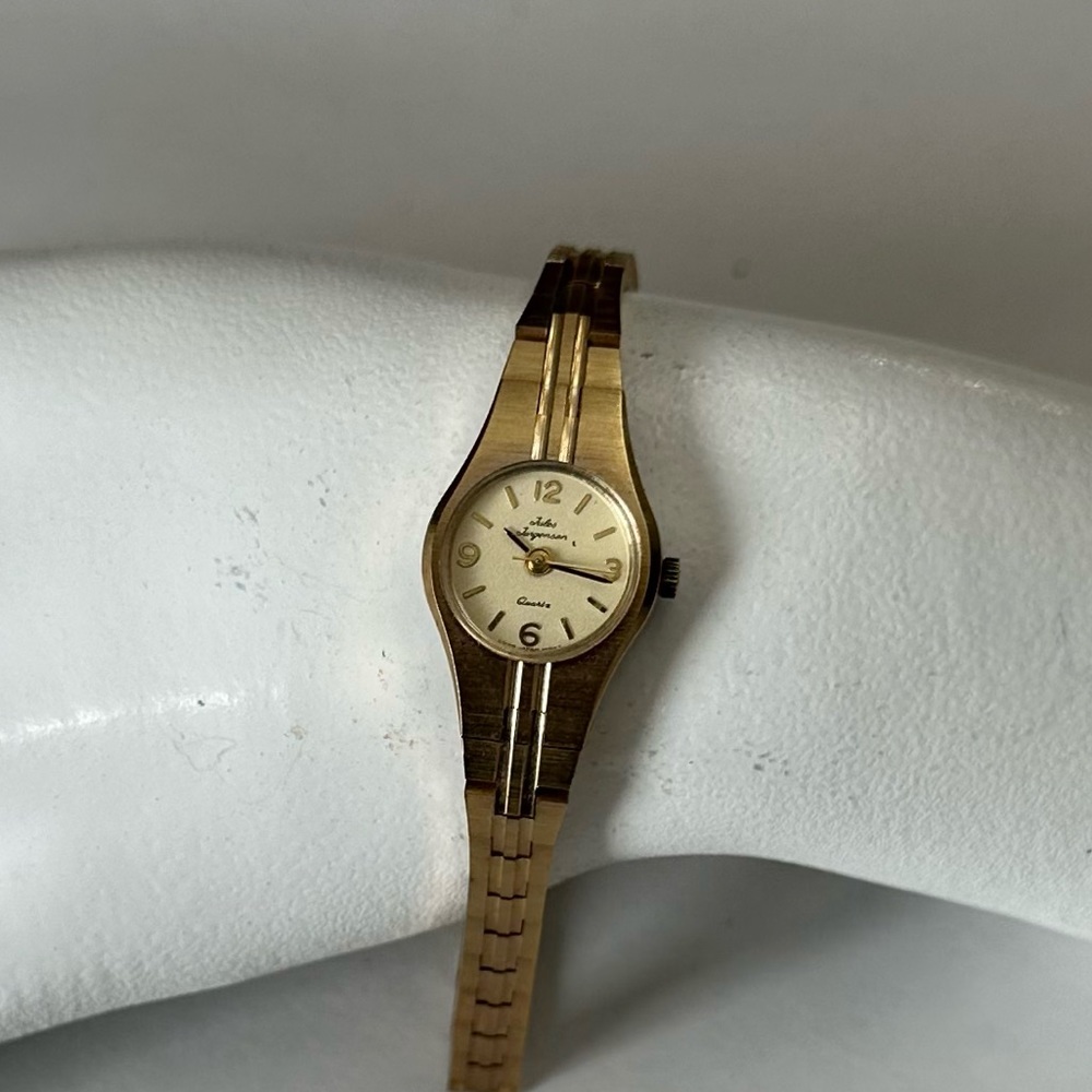 Vintage Jules Jurgensen‎ gold tone Womens wrist watch